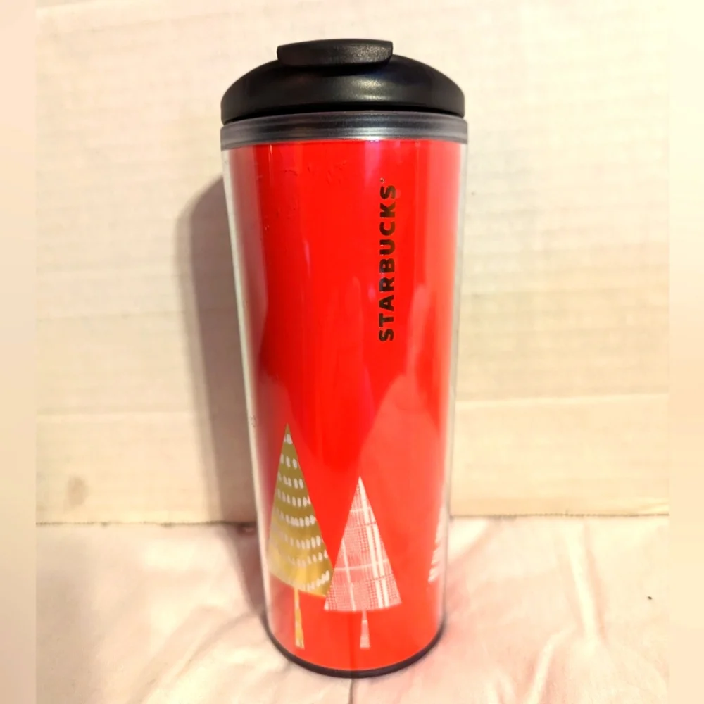 Starbucks Holiday Tumbler With Lid 16Oz